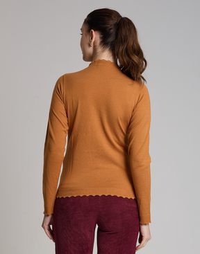 Blusa Gola Islay Caramelo