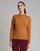 Blusa Gola Islay Caramelo