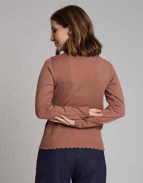 Blusa Gola Islay Bege Aurora