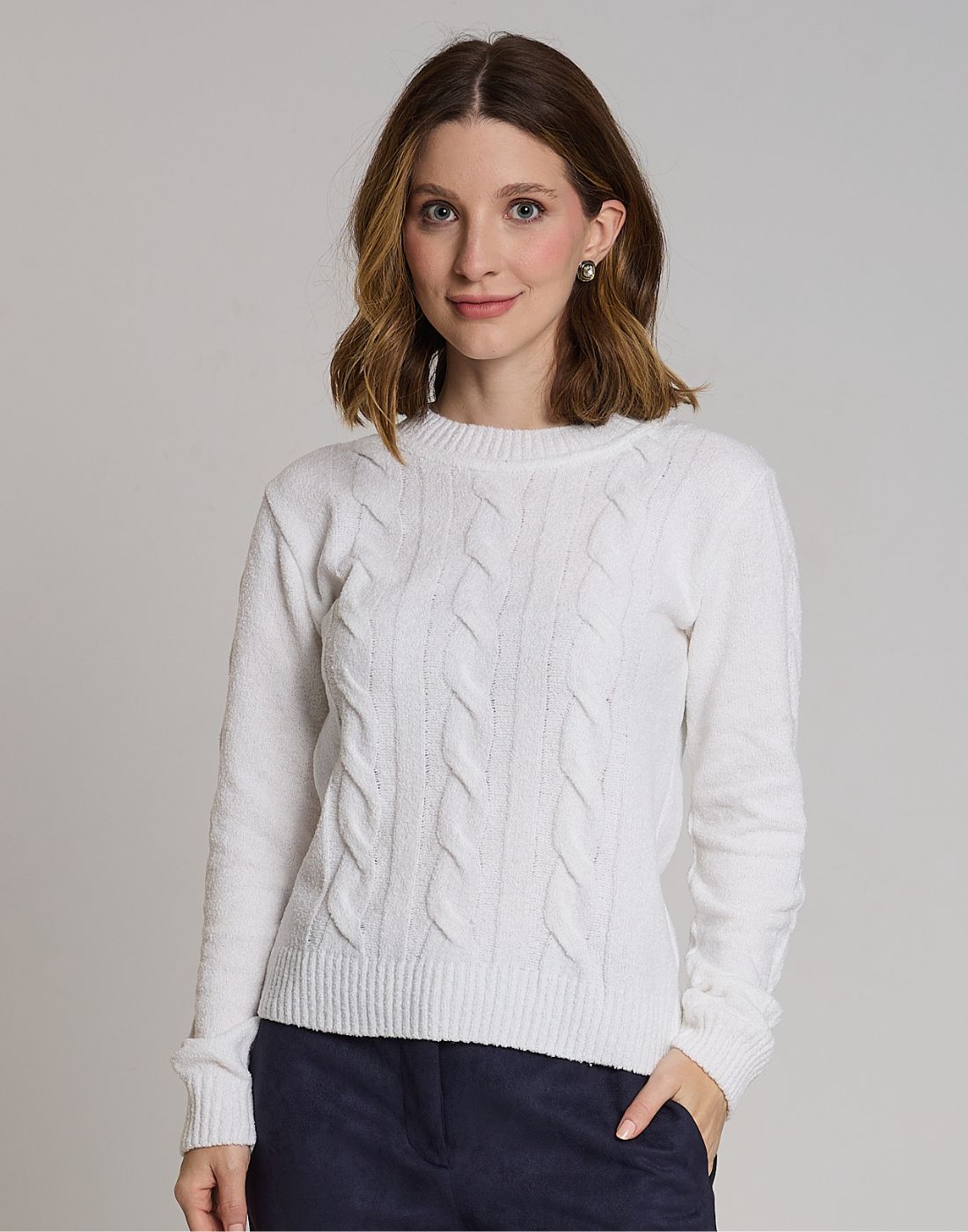 Blusa Mousse Trançada Lausanne Off White