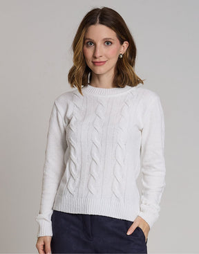 Blusa Mousse Trançada Lausanne Off White