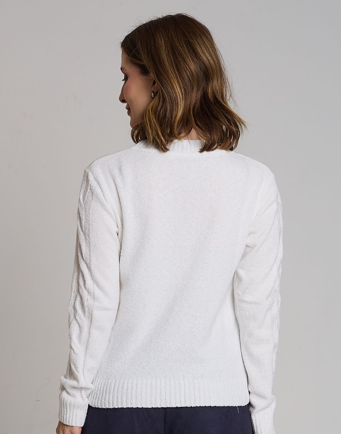 Blusa Mousse Trançada Lausanne Off White