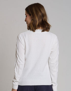 Blusa Mousse Trançada Lausanne Off White
