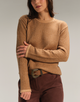 Blusa Listrada Nubbis Caramelo Nórdico
