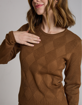 Blusa Losangos Glenroy Caramelo