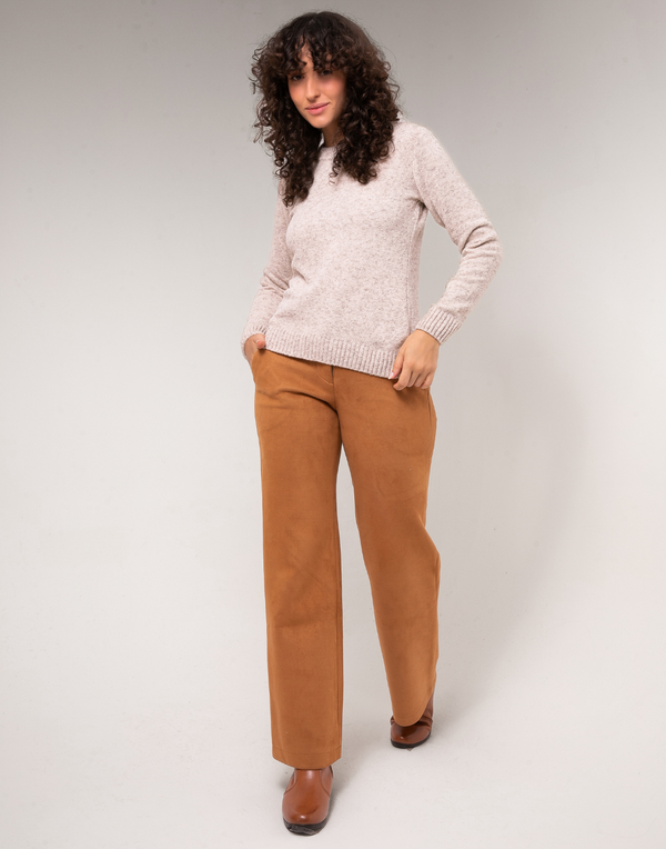 Blusa Mousse Básica Bege Névoa