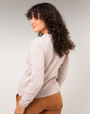 Blusa Mousse Básica Bege Névoa