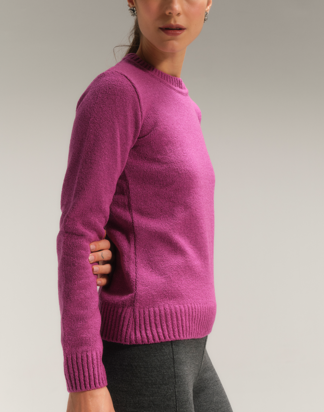 Blusa Mousse Básica Rosa Milão