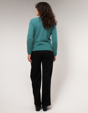 Blusa Mousse Básica Verde Agata