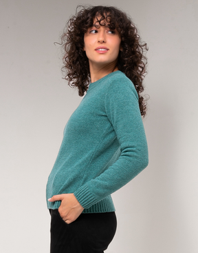 Blusa Mousse Básica Verde Agata