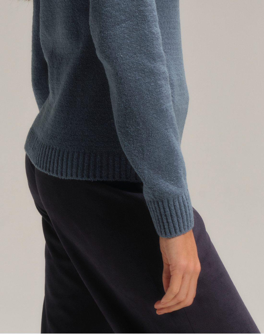 Blusa Mousse Cacharrel Slim Azul Riviera