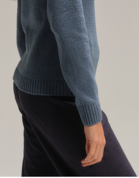 Blusa Mousse Cacharrel Slim Azul Riviera