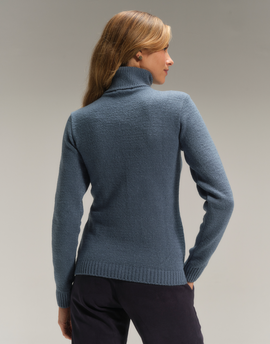 Blusa Mousse Cacharrel Slim Azul Riviera