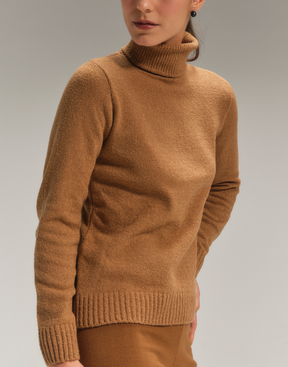 Blusa Mousse Cacharrel Slim Caramelo Gold