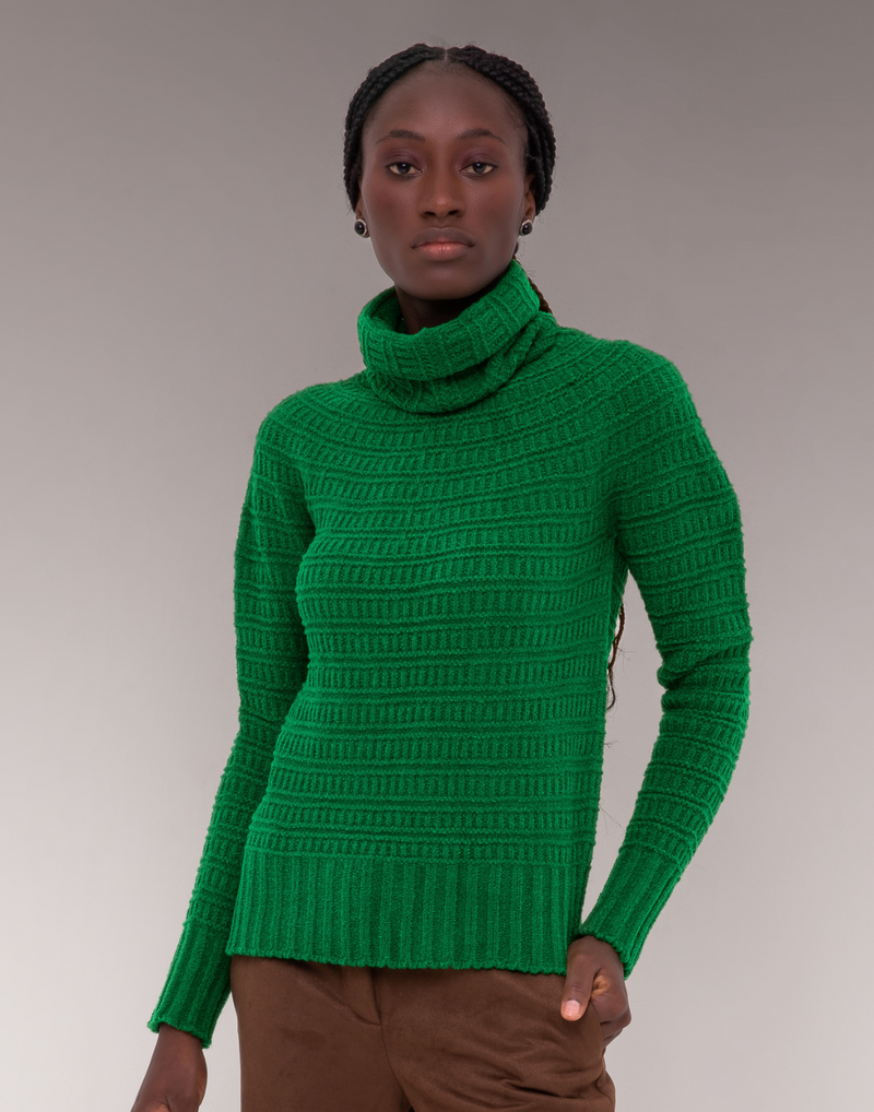 Blusa Mousse com Gola Avulsa Laurette Verde