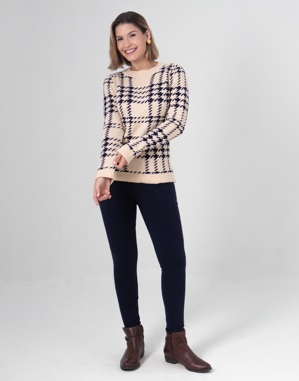 Blusa Super Warm Winter Chess Marinho