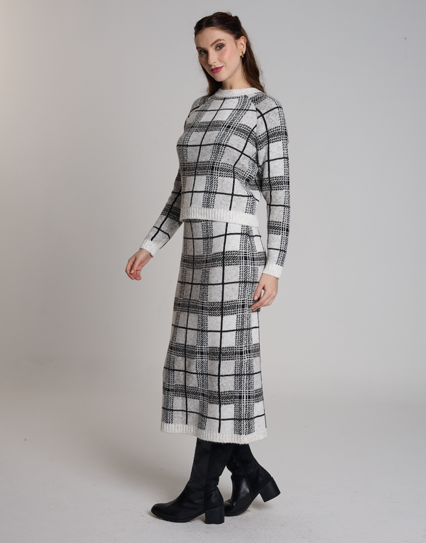 Saia Tartan Dunbar Branca