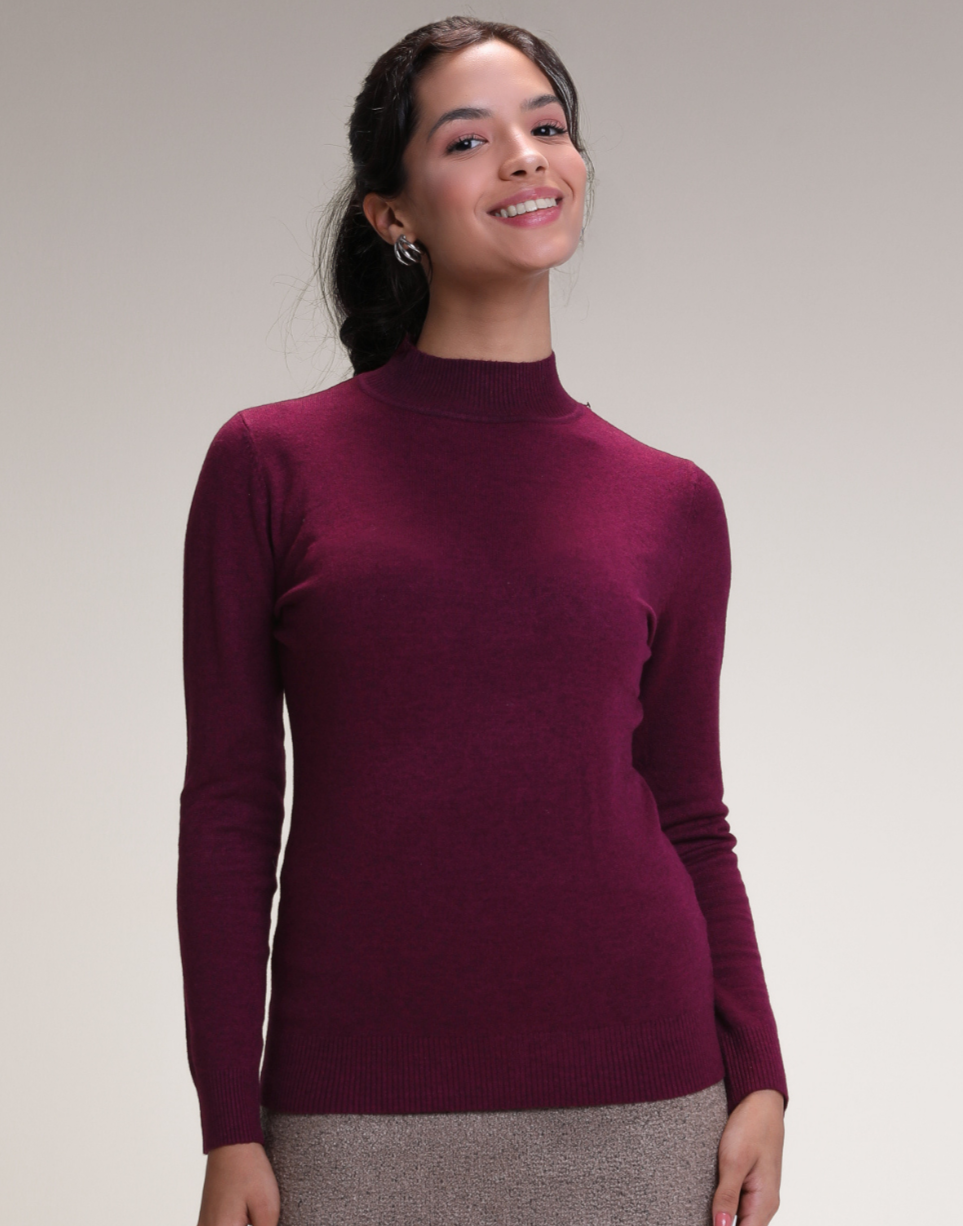 Blusa Tartaruga Spring Vinho