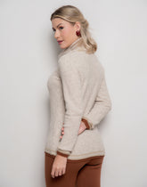 Blusa Tate com Listra Bege