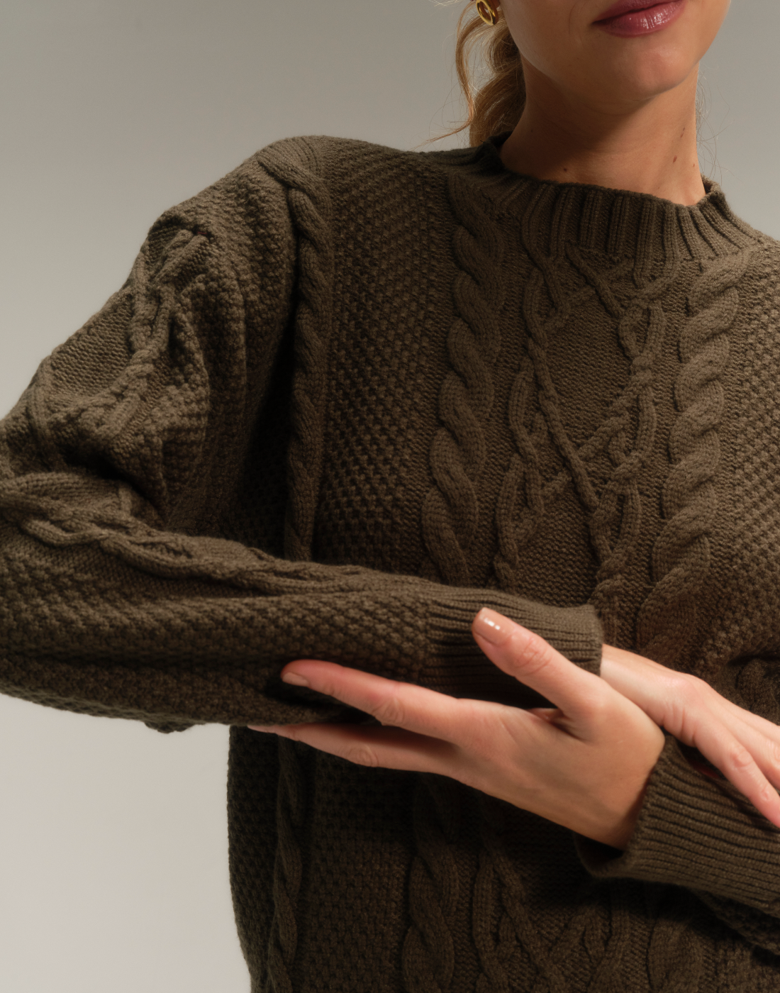 Blusa Trançada Varena Militar