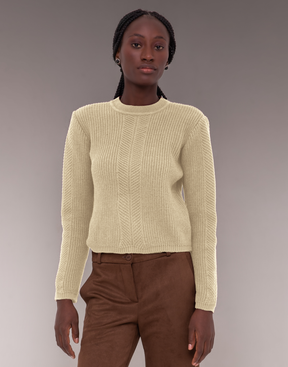 Blusa Tricot Fall Bege