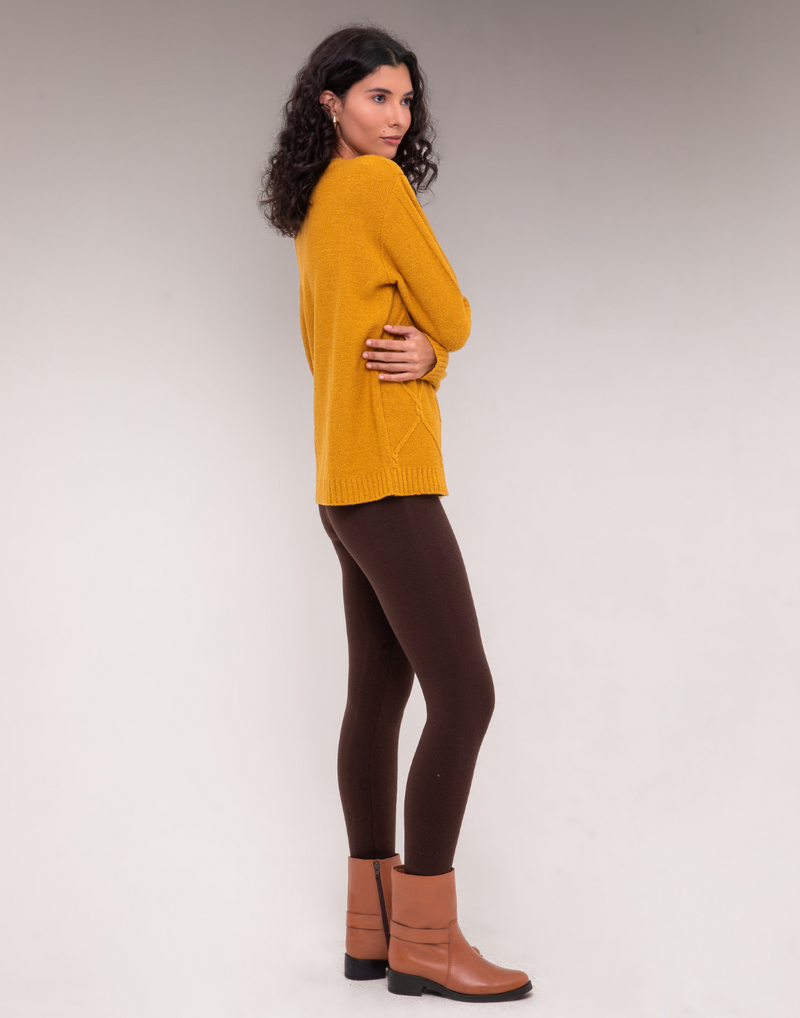 Legging Invernada Dupla Marrom