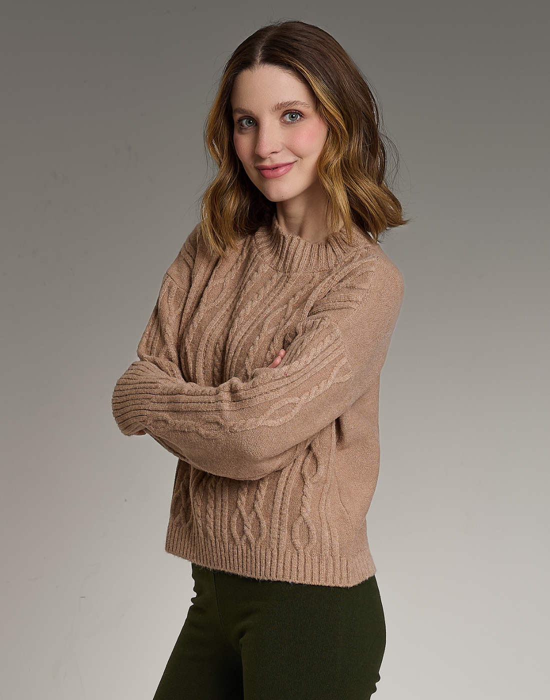 Blusa Aran Hebride Caramelo Suave