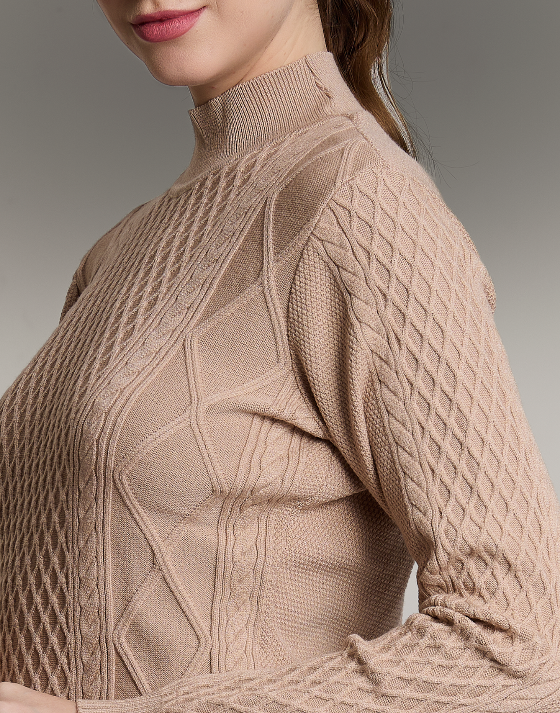 Blusa Aran Highland Bege