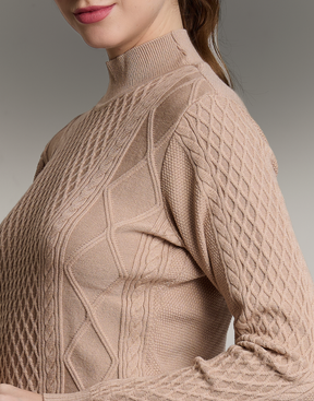 Blusa Aran Highland Bege