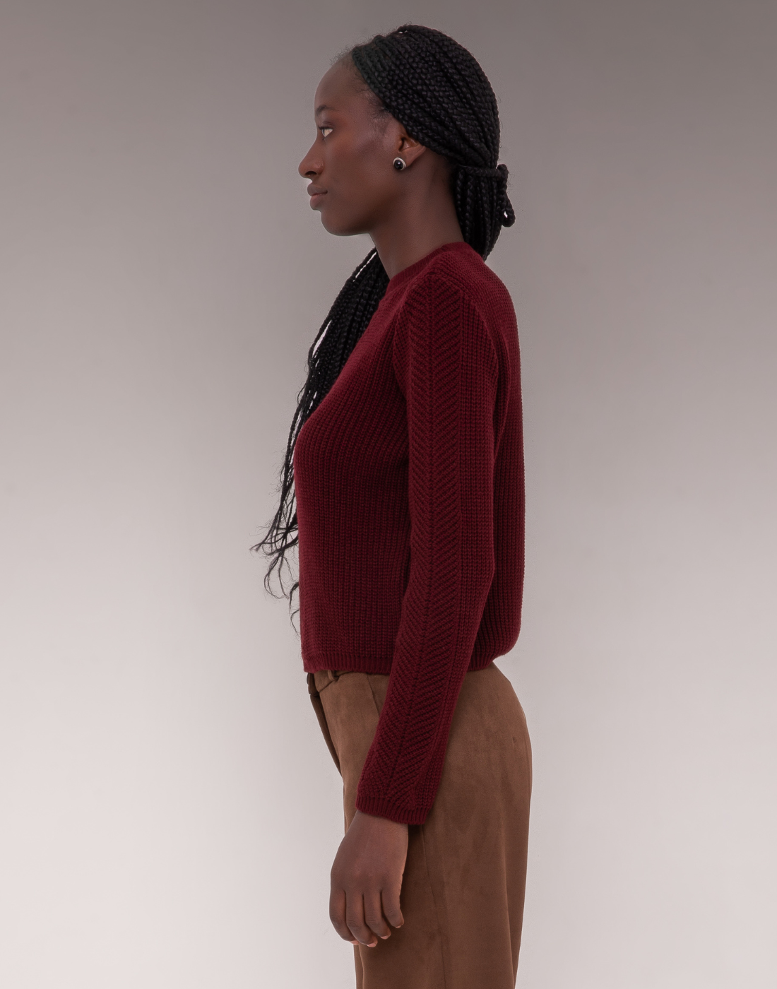 Blusa Tricot Fall Bordeaux