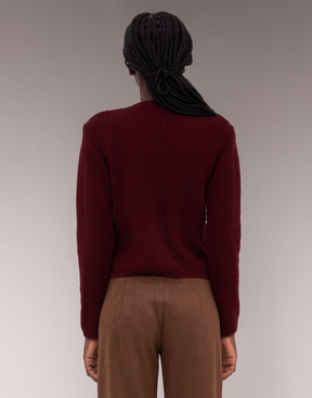 Blusa Tricot Fall Bordeaux