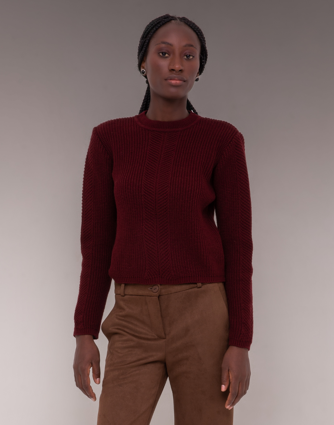 Blusa Tricot Fall Bordeaux