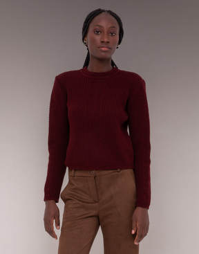 Blusa Tricot Fall Bordeaux