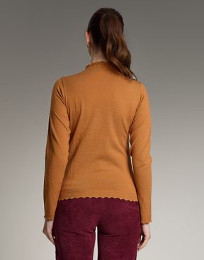 Blusa Gola Islay Caramelo