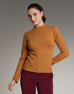 Blusa Gola Islay Caramelo