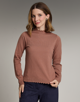 Blusa Gola Islay Bege Aurora