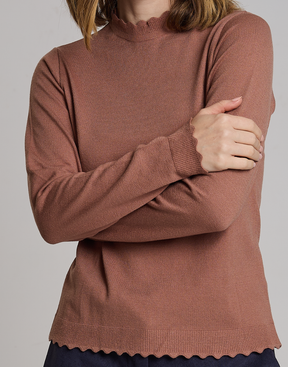 Blusa Gola Islay Bege Aurora