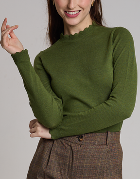 Blusa Gola Islay Verde