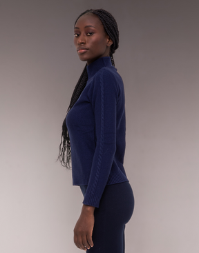Blusa Karde Trançada Oliz Azul