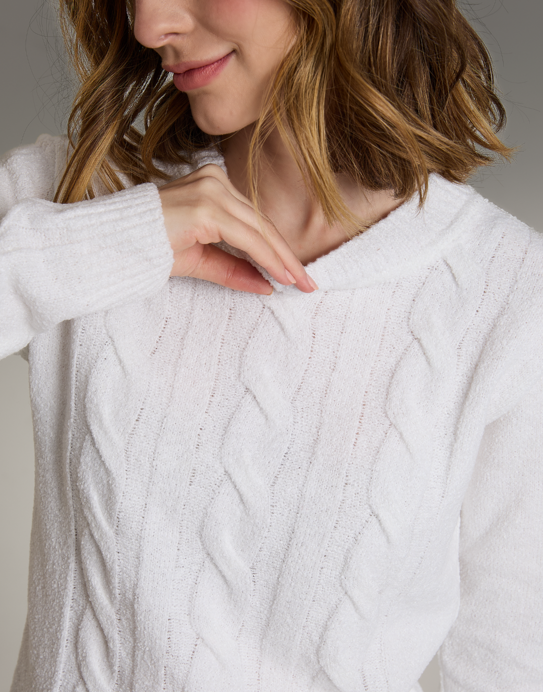 Blusa Mousse Trançada Lausanne Off White