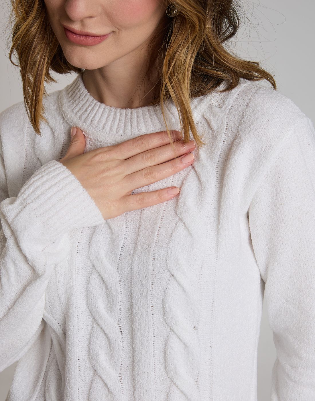 Blusa Mousse Trançada Lausanne Off White