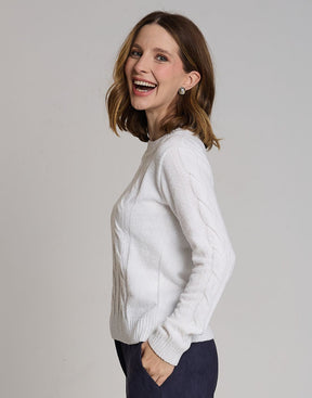 Blusa Mousse Trançada Lausanne Off White