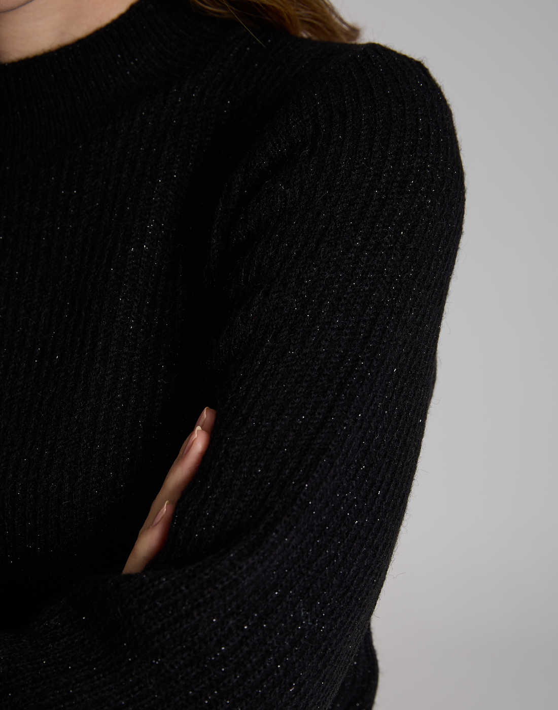 Blusa Lurex Lumière Preto