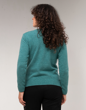 Blusa Mousse Básica Verde Agata