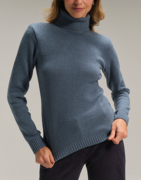 Blusa Mousse Cacharrel Slim Azul Riviera