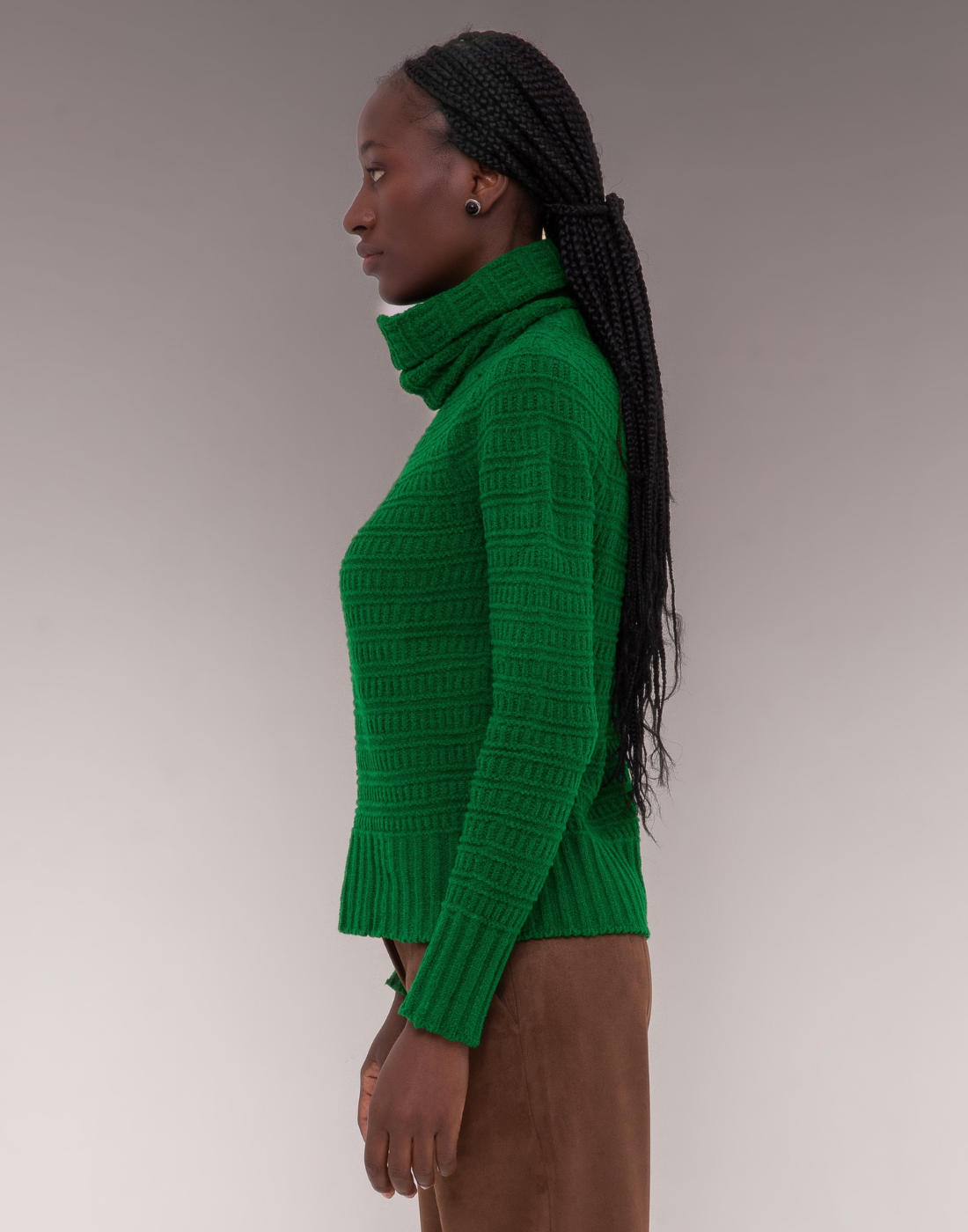 Blusa Mousse com Gola Avulsa Laurette Verde