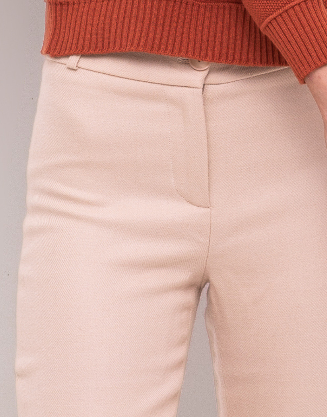 Calça Lã Natural Alezia Bege