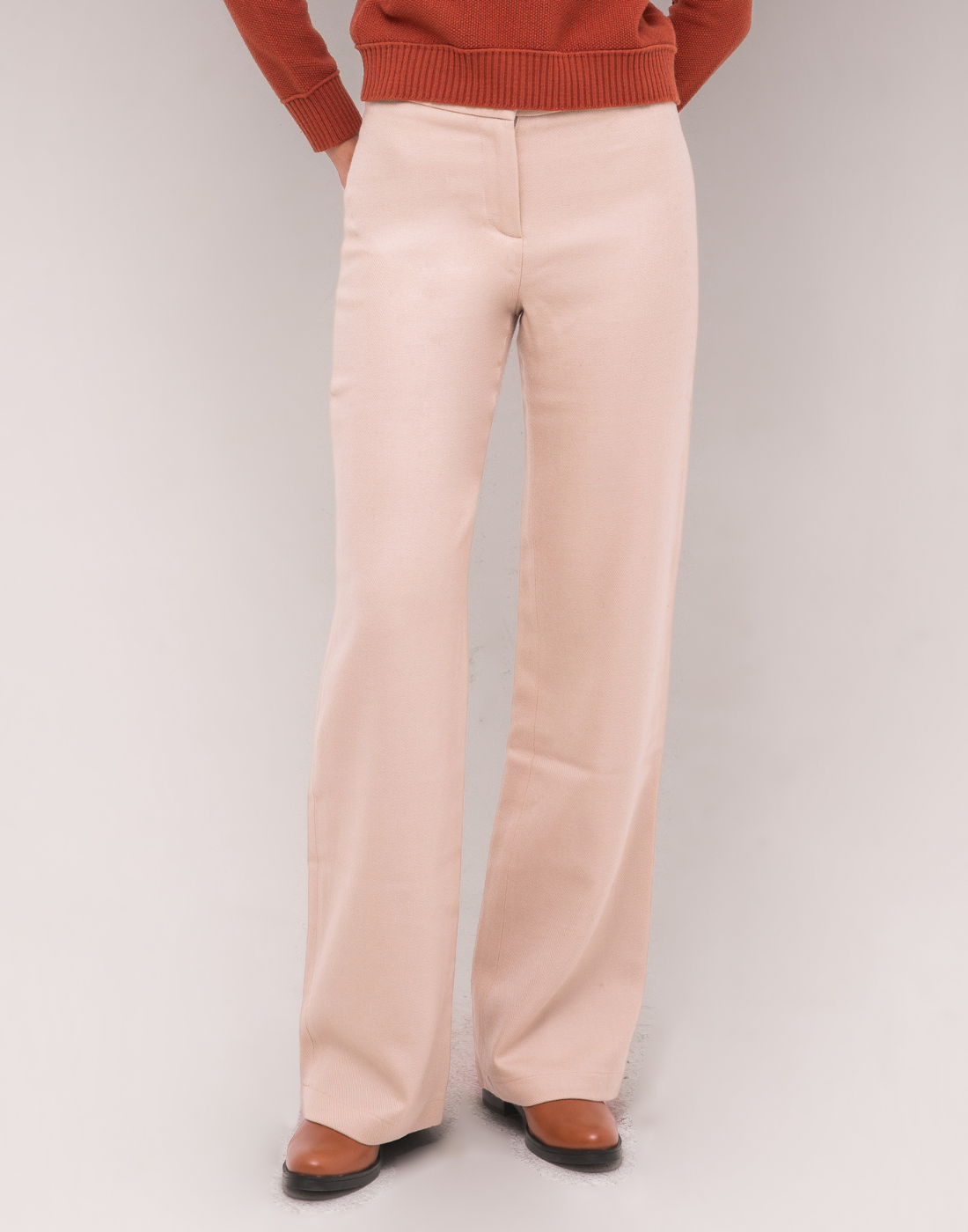 Calça Lã Natural Alezia Bege