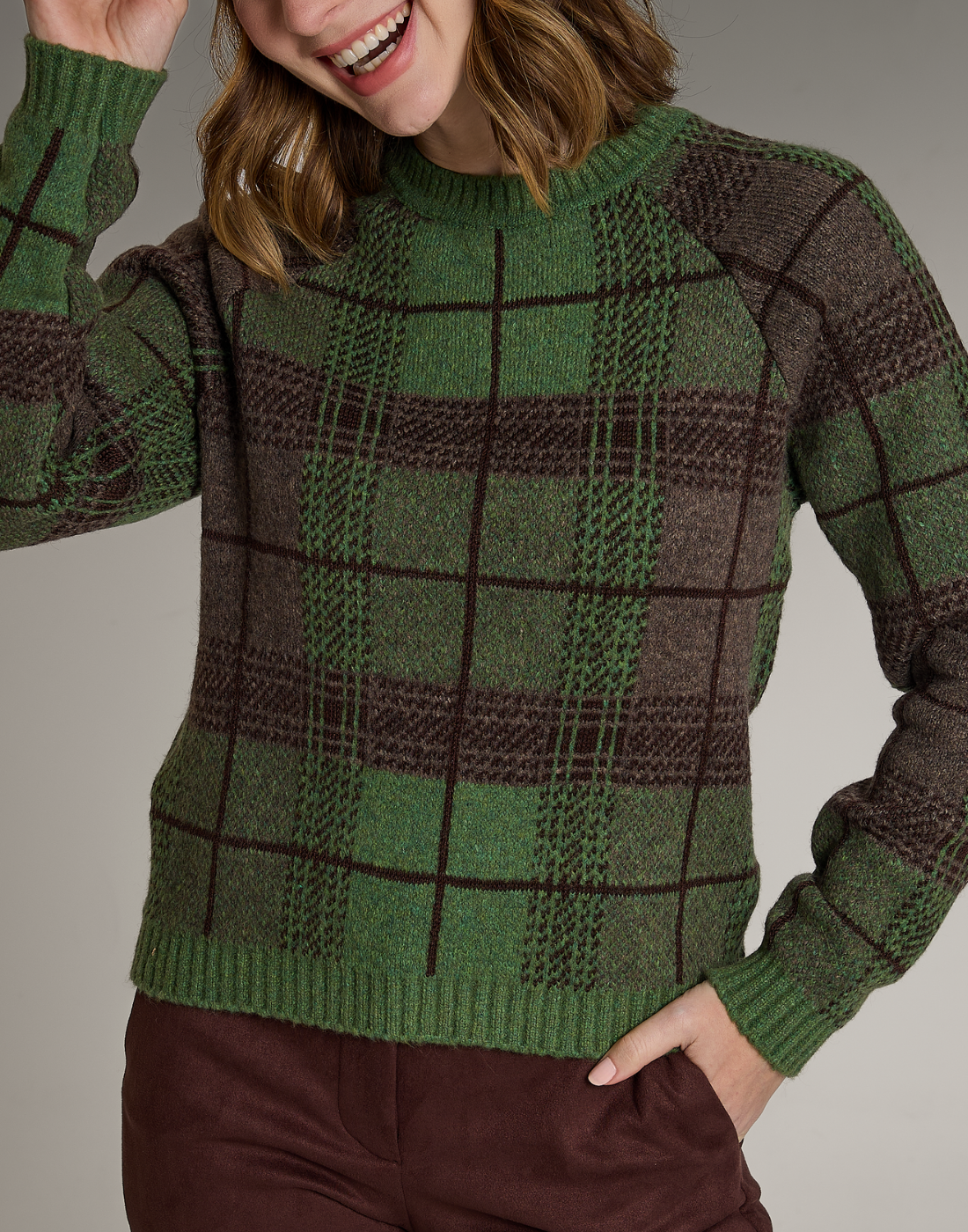 Blusa Tartan Dunbar Verde
