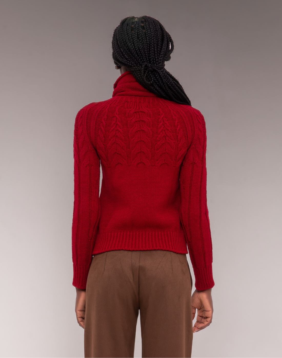 Blusa com Gola Avulsa Lavis Vermelho
